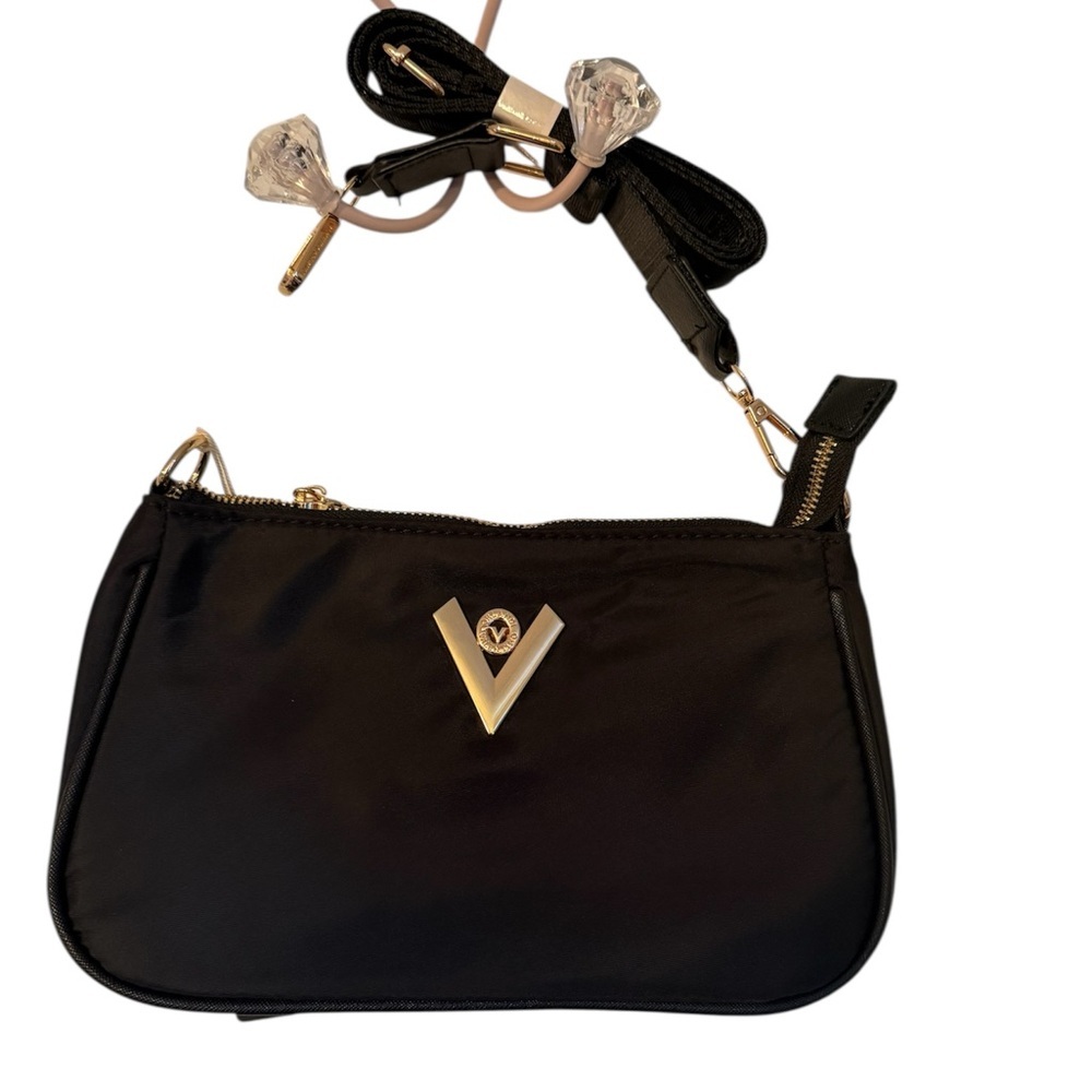 Valentino Orlandi Black Bag with Gold Accents